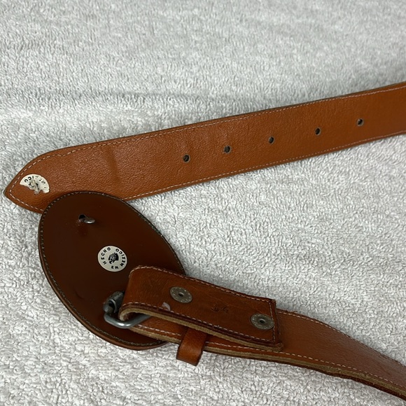 Leather Snake Skin Belt Size 34 Made in Mexico Rodeo Cowgirl Western - Picture 4 of 14